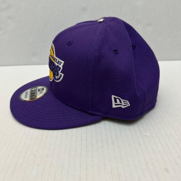 Los Angeles Lakers New Era 9FIFTY Purple One Size Ball Cap Hat Flat Bill SnapBac - Picture 5 of 10